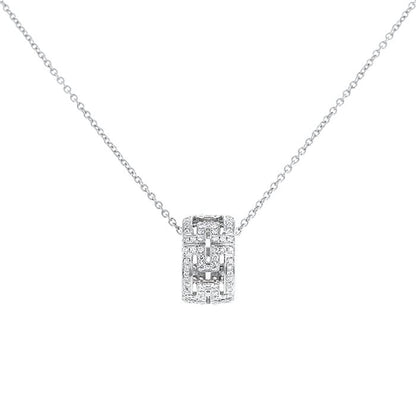 [Love Lucky]PARENTESI NECKLACE SILVER DIAMOND