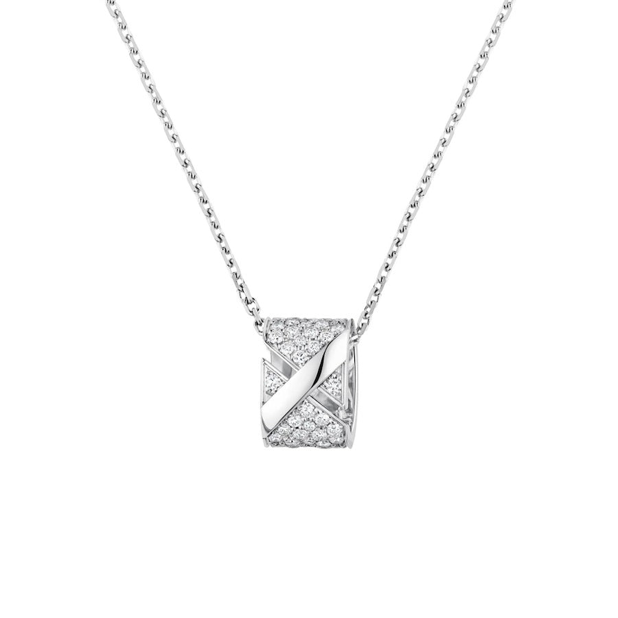 [Love Lucky]LIENS EVIDENCE DIAMOND PAVED NECKLACE