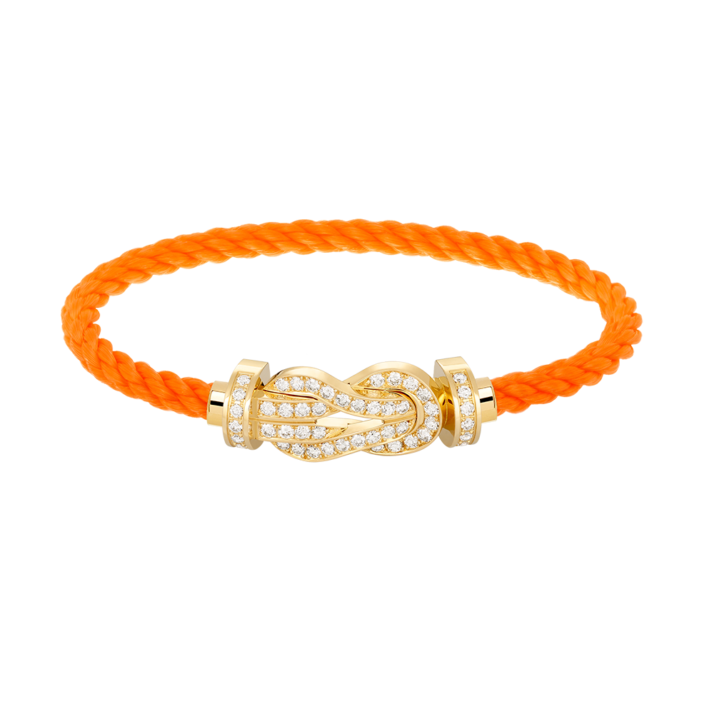 [Love Lucky]CHANCE LARGE 8 FIGURE BUCKLE FULLDIAMOND BRACELET GOLD