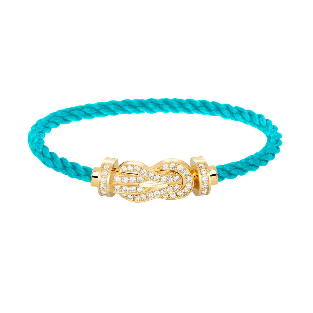 [Love Lucky]CHANCE LARGE 8 FIGURE BUCKLE FULLDIAMOND BRACELET GOLD