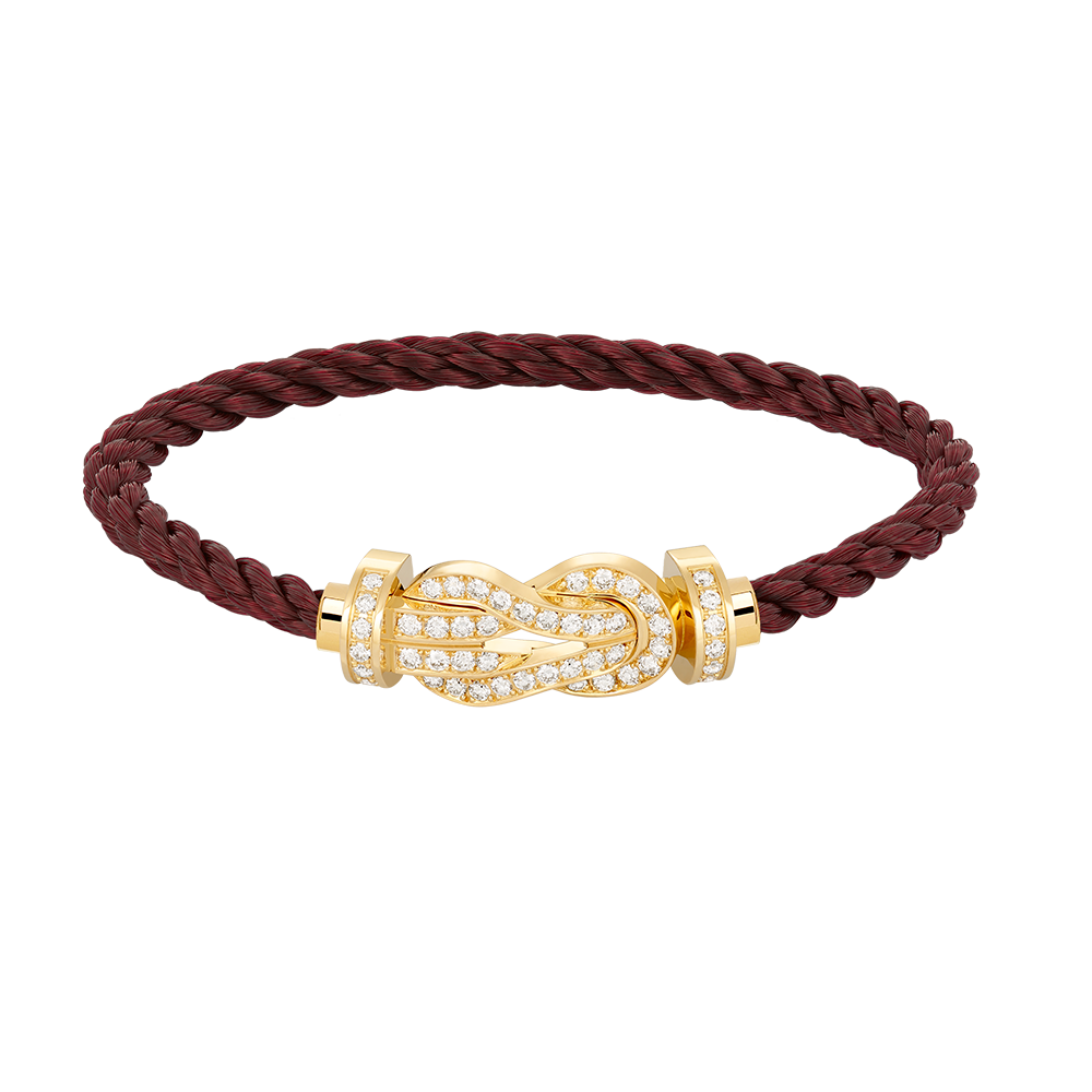 [Love Lucky]CHANCE LARGE 8 FIGURE BUCKLE FULLDIAMOND BRACELET GOLD