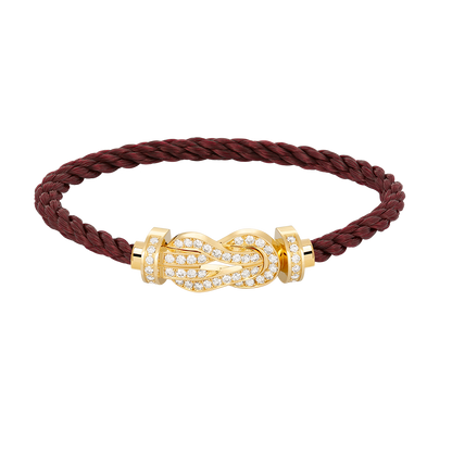 [Love Lucky]CHANCE LARGE 8 FIGURE BUCKLE FULLDIAMOND BRACELET GOLD