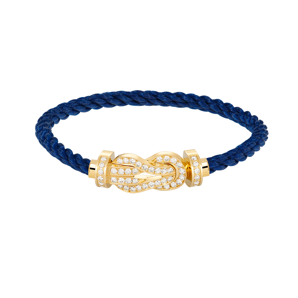[Love Lucky]CHANCE LARGE 8 FIGURE BUCKLE FULLDIAMOND BRACELET GOLD