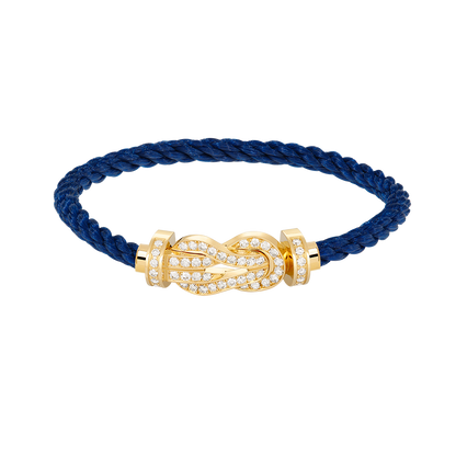 [Love Lucky]CHANCE LARGE 8 FIGURE BUCKLE FULLDIAMOND BRACELET GOLD