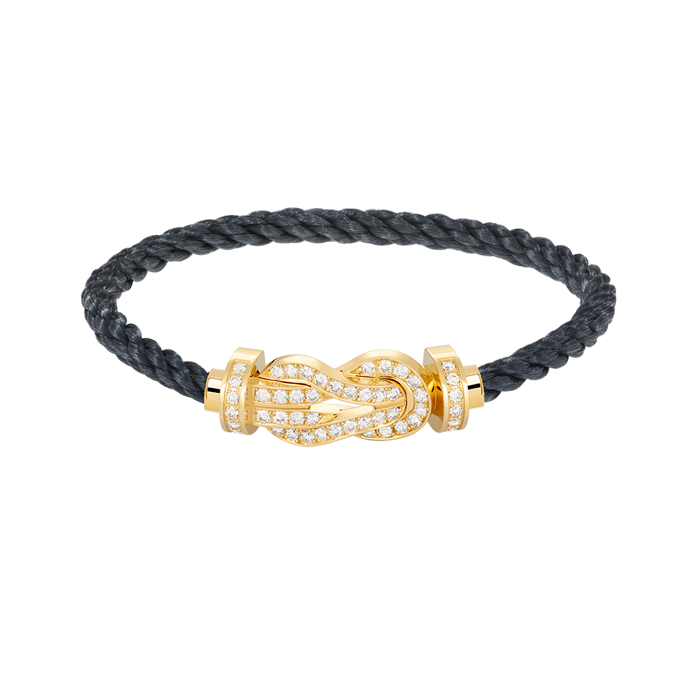 [Love Lucky]CHANCE LARGE 8 FIGURE BUCKLE FULLDIAMOND BRACELET GOLD
