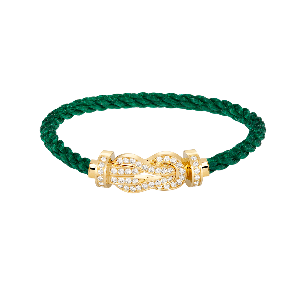 [Love Lucky]CHANCE LARGE 8 FIGURE BUCKLE FULLDIAMOND BRACELET GOLD