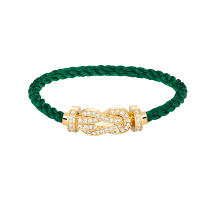 [Love Lucky]CHANCE LARGE 8 FIGURE BUCKLE FULLDIAMOND BRACELET GOLD