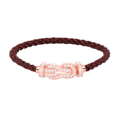 [Love Lucky]CHANCE LARGE 8 FIGURE BUCKLE FULL DIAMOND BRACELET ROSE GOLD