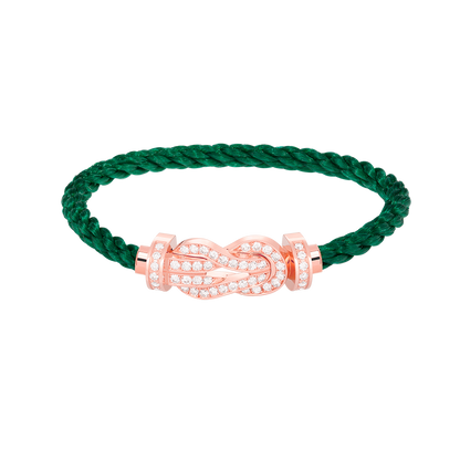 [Love Lucky]CHANCE LARGE 8 FIGURE BUCKLE FULL DIAMOND BRACELET ROSE GOLD
