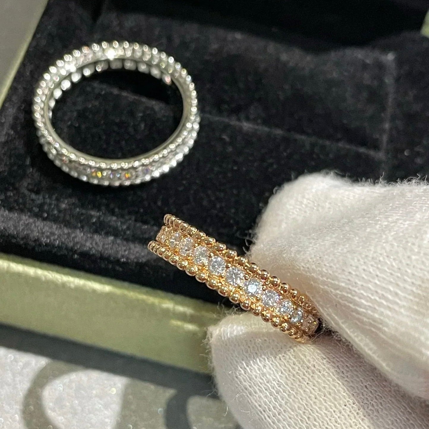 [Love Lucky]PERLEE DIAMOND SILVER RING