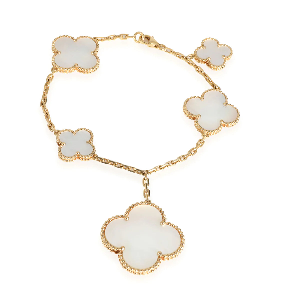 [Love Lucky]MAGIC CLOVER MOP GOLD BRACELET 5 MOTIFS