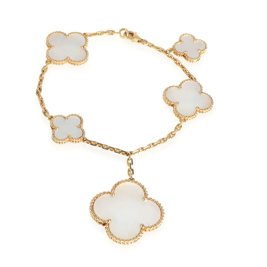 [Love Lucky]MAGIC CLOVER MOP GOLD BRACELET 5 MOTIFS
