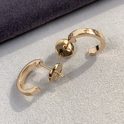 [Love Lucky]LOVE EARRINGS 2.65MM PINK GOLD