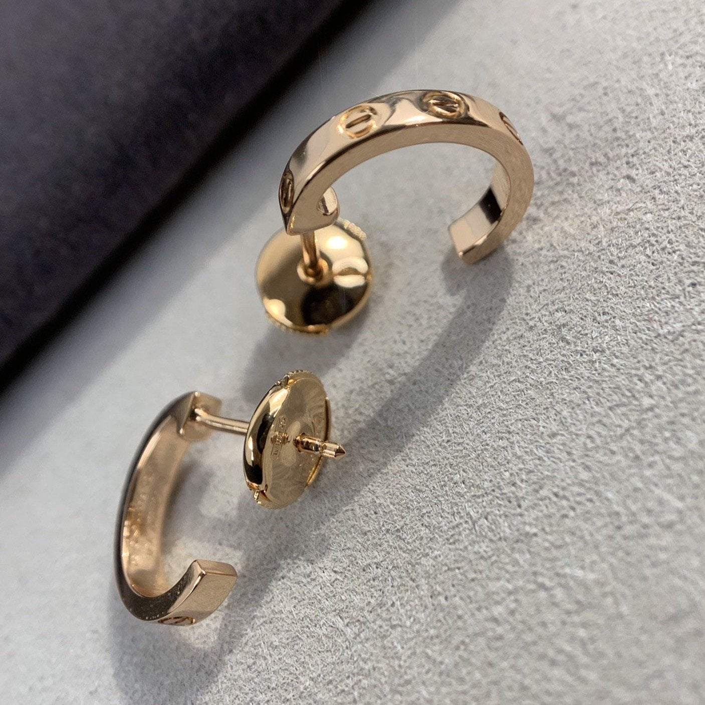 [Love Lucky]LOVE EARRINGS 2.65MM PINK GOLD