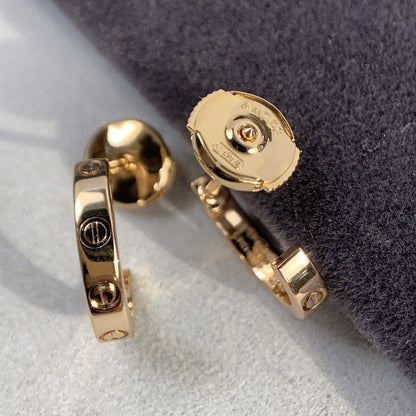 [Love Lucky]LOVE EARRINGS 2.65MM PINK GOLD