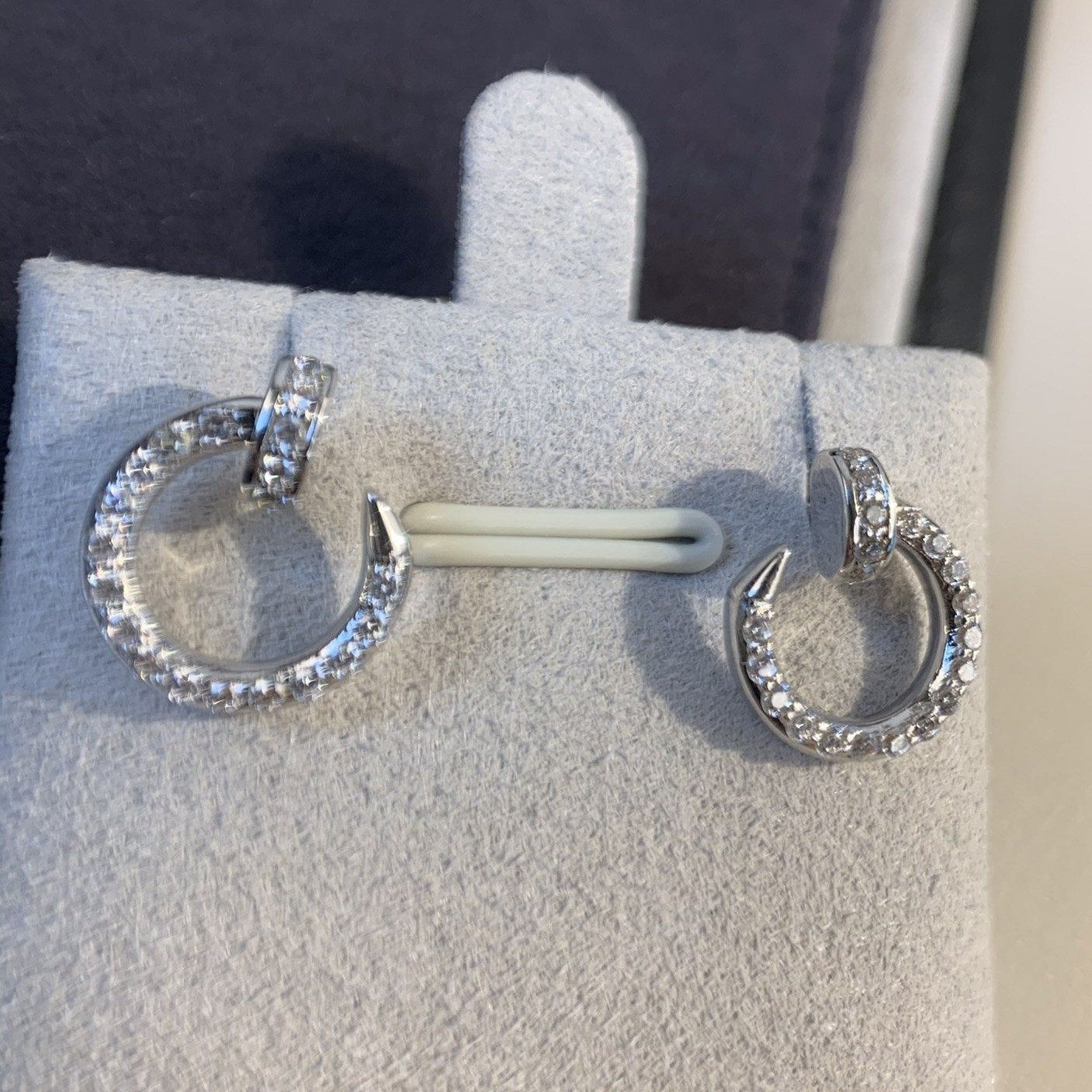 [Love Lucky]JUSTE EARRINGS SILVER DIAMONDS