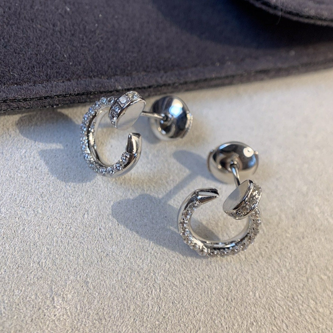 [Love Lucky]JUSTE EARRINGS SILVER DIAMONDS