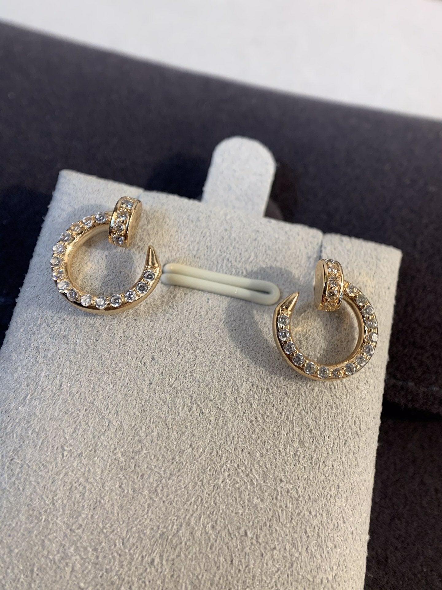 [Love Lucky]JUSTE EARRINGS GOLD DIAMONDS