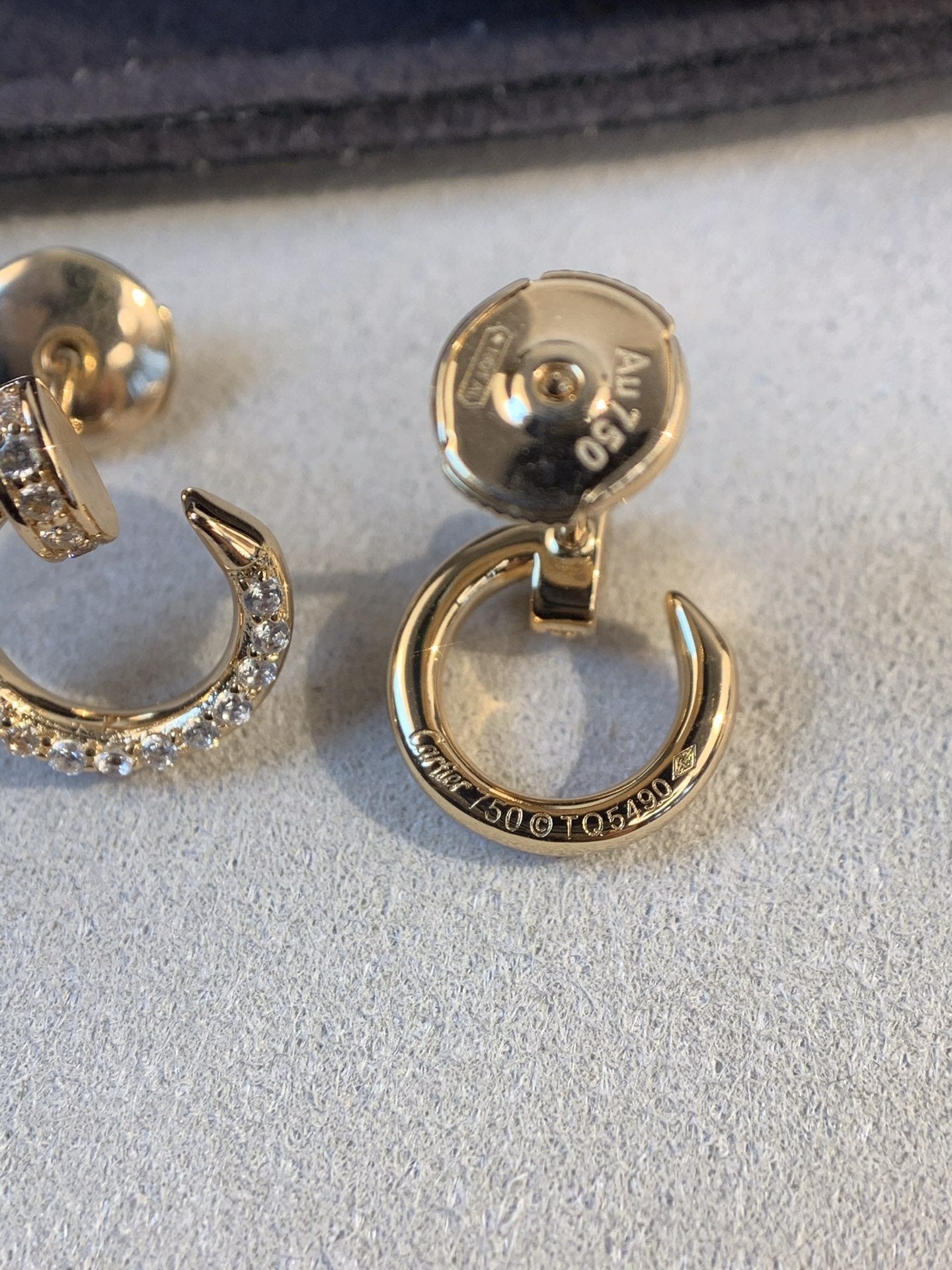 [Love Lucky]JUSTE EARRINGS GOLD DIAMONDS