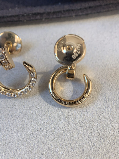[Love Lucky]JUSTE EARRINGS GOLD DIAMONDS
