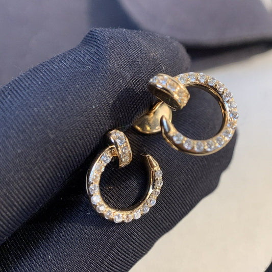 [Love Lucky]JUSTE EARRINGS GOLD DIAMONDS