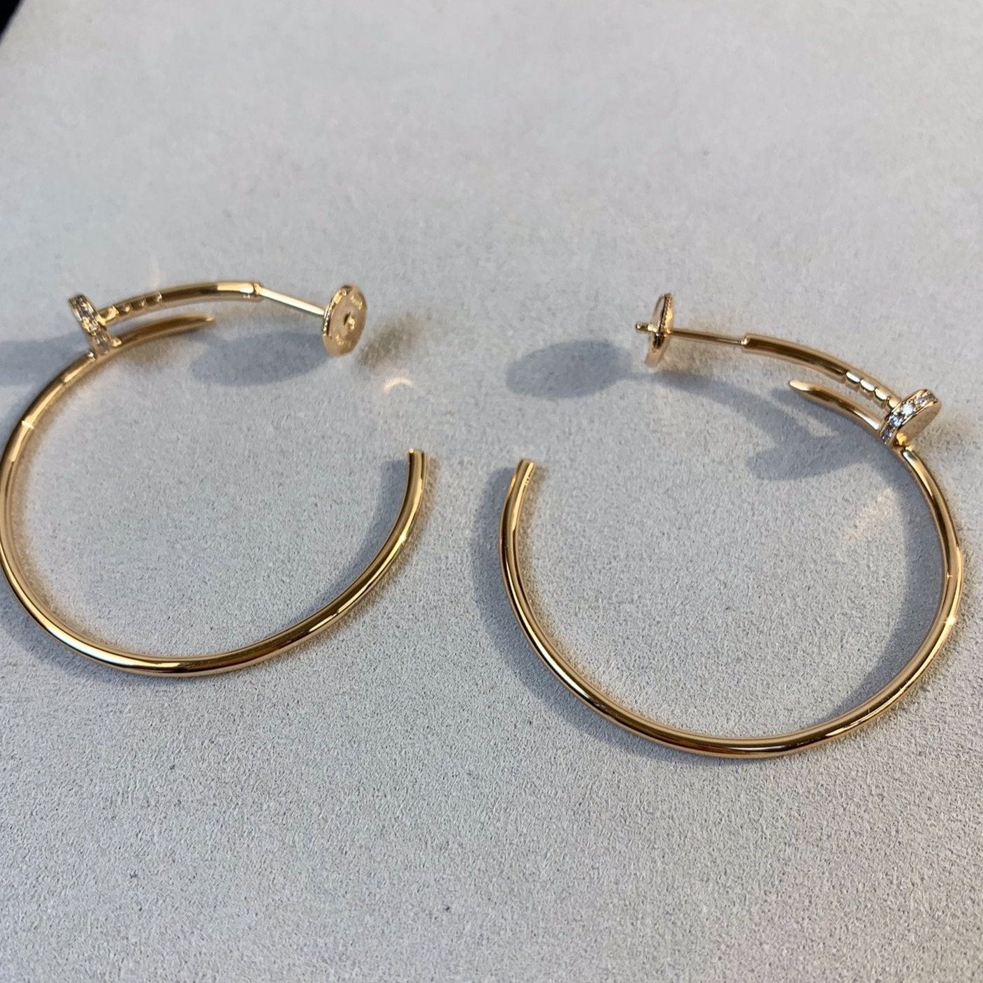 [Love Lucky]JUSTE EARRINGS GOLD DIAMONDS 1.8MM