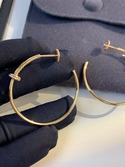 [Love Lucky]JUSTE EARRINGS GOLD DIAMONDS 1.8MM