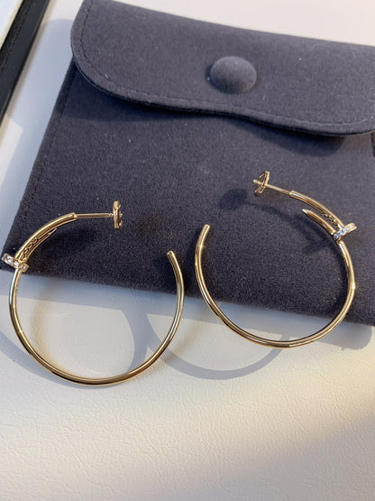[Love Lucky]JUSTE EARRINGS GOLD DIAMONDS 1.8MM