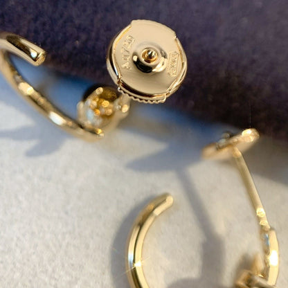 [Love Lucky]JUSTE EARRINGS PINK GOLD