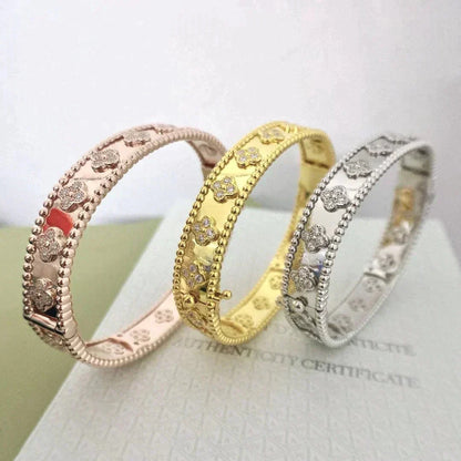 [Love Lucky]CLOVER BRACELET 8MM DIAMONDS