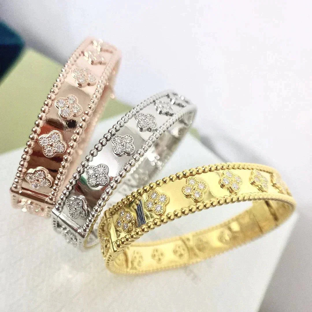 [Love Lucky]CLOVER BRACELET 8MM DIAMONDS