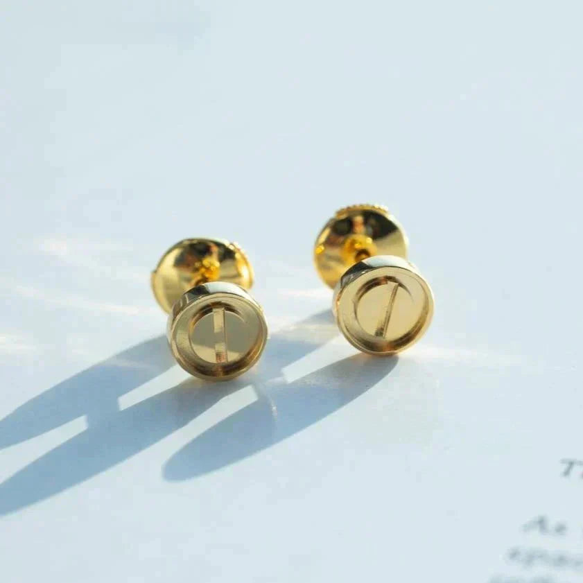 [Love Lucky]LOVE EARRINGS GOLD 10MM