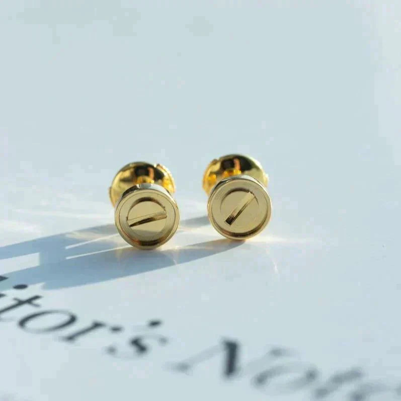 [Love Lucky]LOVE EARRINGS GOLD 10MM