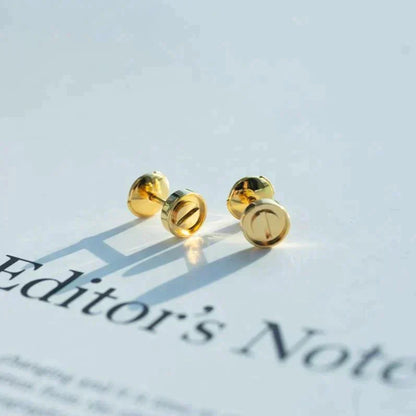 [Love Lucky]LOVE EARRINGS GOLD 10MM
