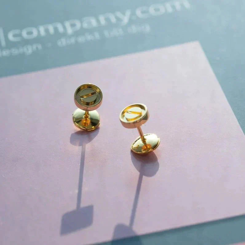 [Love Lucky]LOVE EARRINGS GOLD 10MM