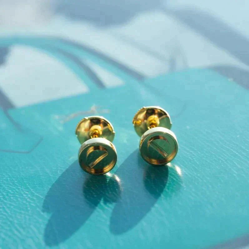 [Love Lucky]LOVE EARRINGS GOLD 10MM