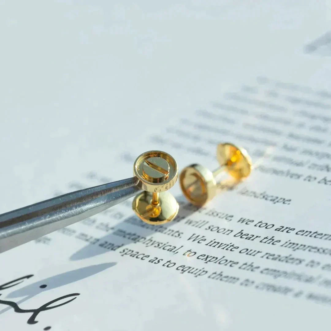 [Love Lucky]LOVE EARRINGS GOLD 10MM