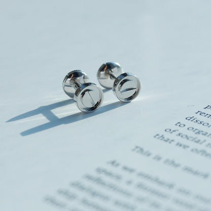 [Love Lucky]LOVE EARRINGS SILVER 10MM
