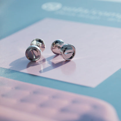 [Love Lucky]LOVE EARRINGS SILVER 10MM