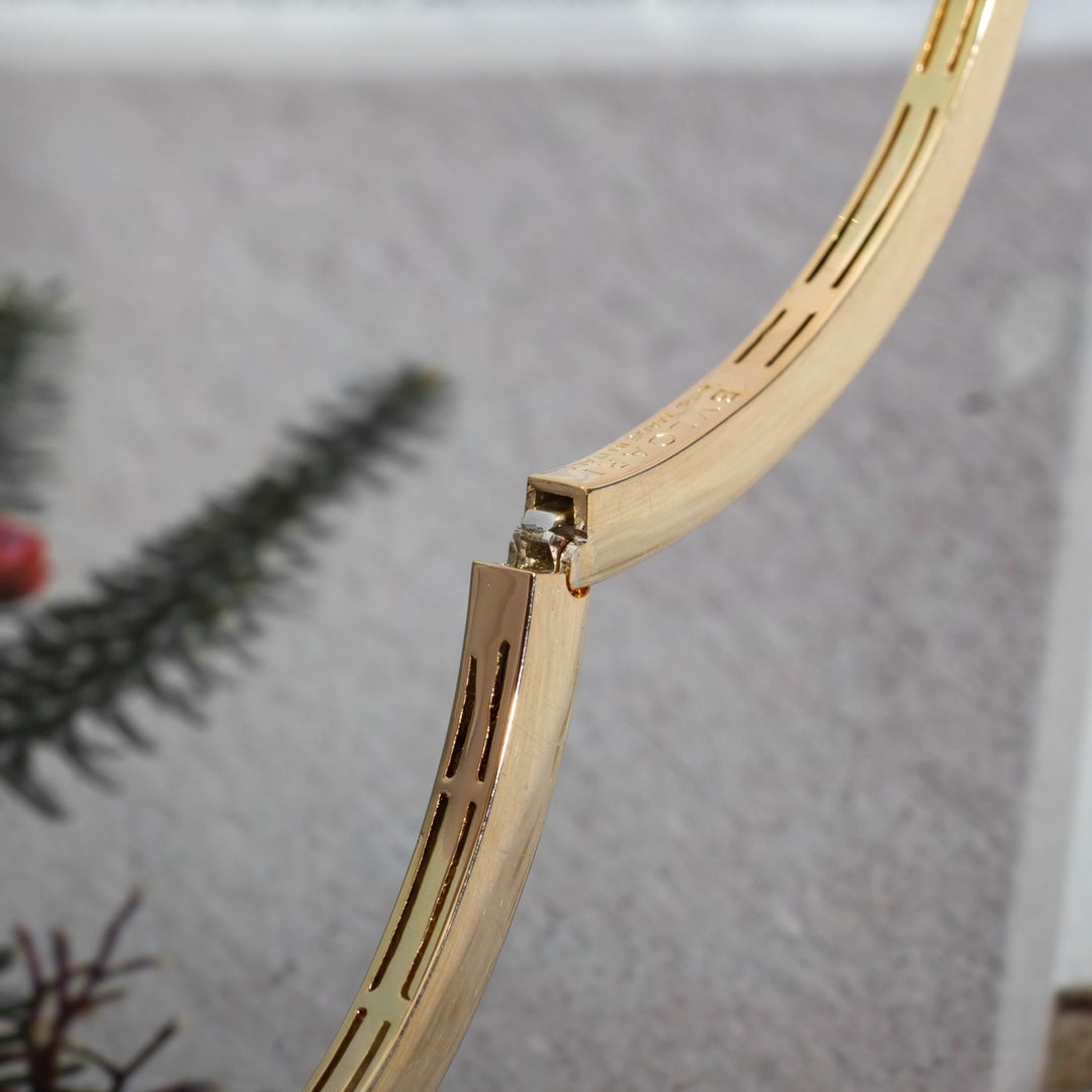 [Love Lucky]SERPENTI BRACELET PINK GOLD DIAMOND DOUBLE SNAKE