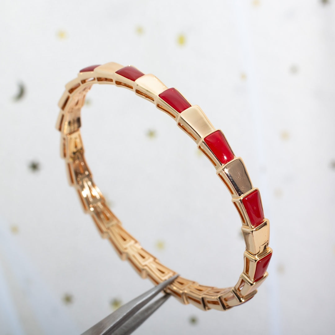 [Love Lucky]SERPENTI BRACELET PINK GOLD RUBELLITE