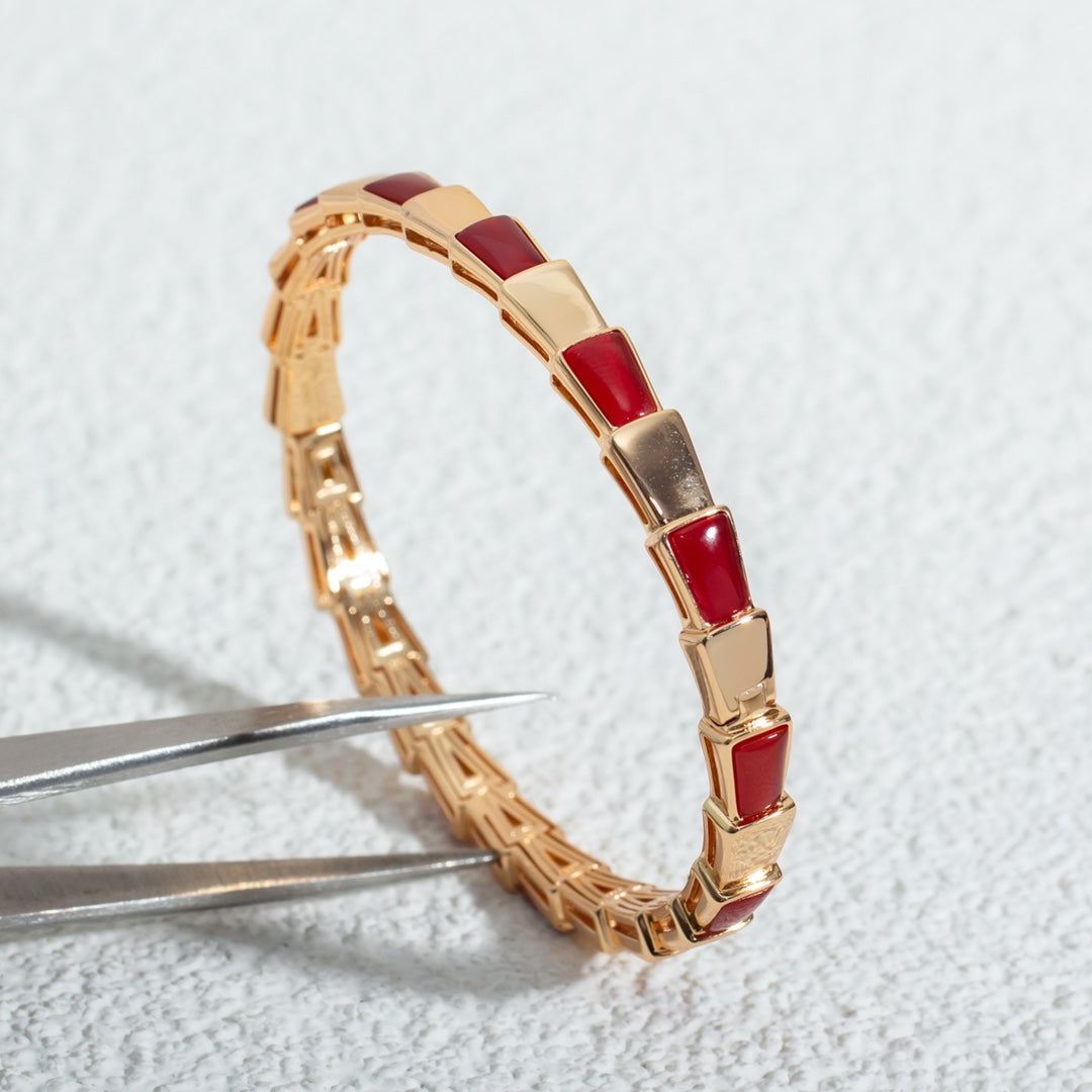 [Love Lucky]SERPENTI BRACELET PINK GOLD RUBELLITE