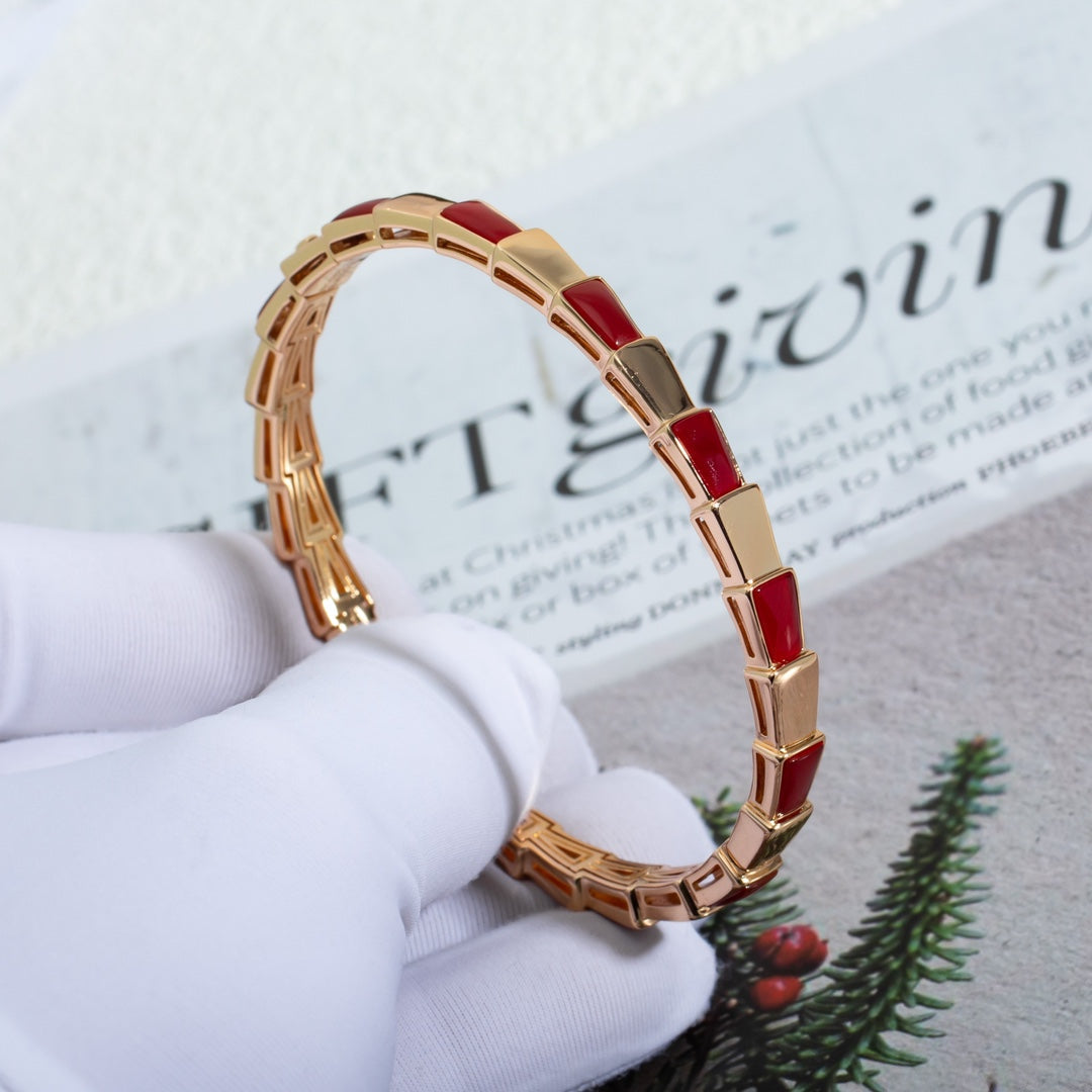 [Love Lucky]SERPENTI BRACELET PINK GOLD RUBELLITE