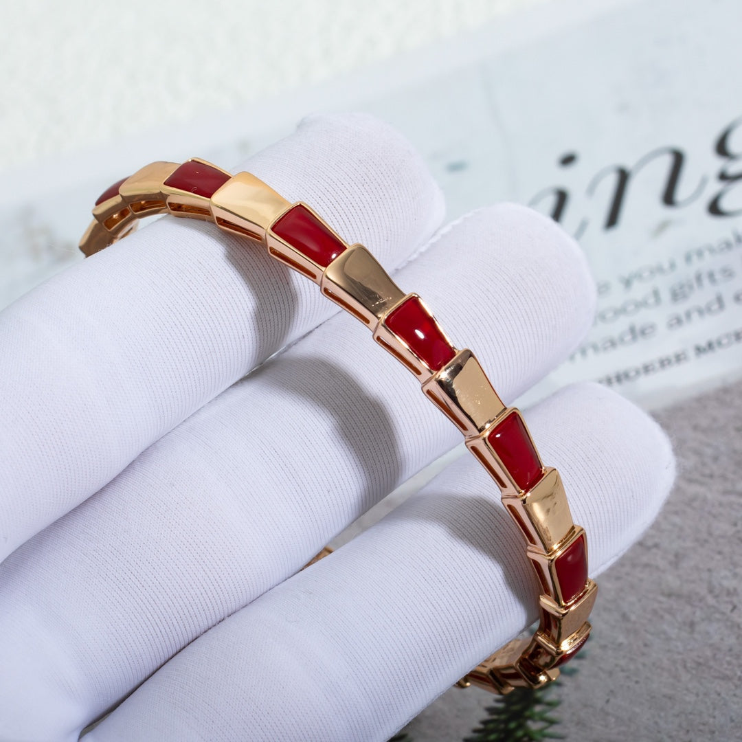 [Love Lucky]SERPENTI BRACELET PINK GOLD RUBELLITE