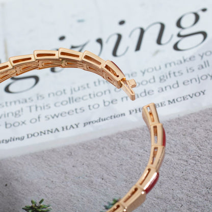 [Love Lucky]SERPENTI BRACELET PINK GOLD RUBELLITE