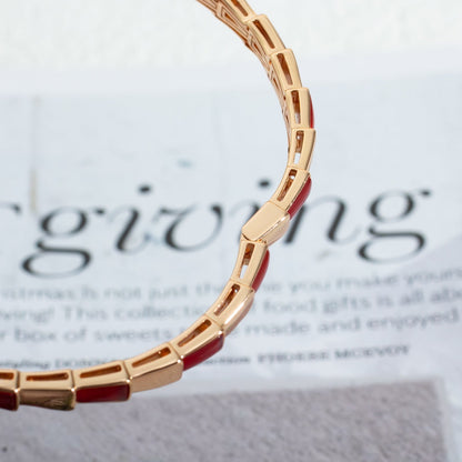 [Love Lucky]SERPENTI BRACELET PINK GOLD RUBELLITE