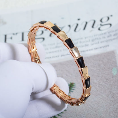 [Love Lucky]SERPENTI BRACELET PINK GOLD ONYX