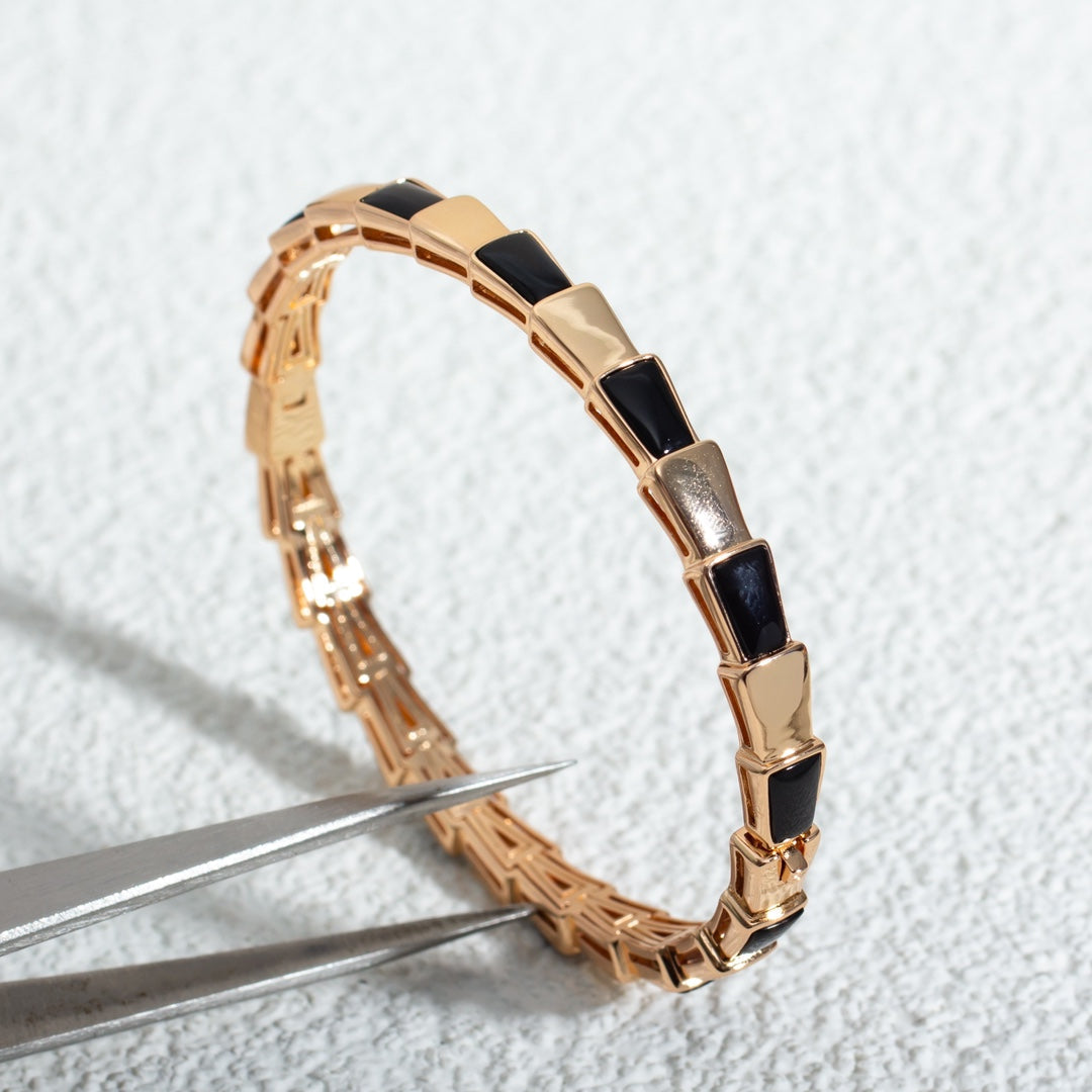 [Love Lucky]SERPENTI BRACELET PINK GOLD ONYX