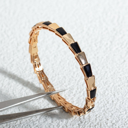 [Love Lucky]SERPENTI BRACELET PINK GOLD ONYX