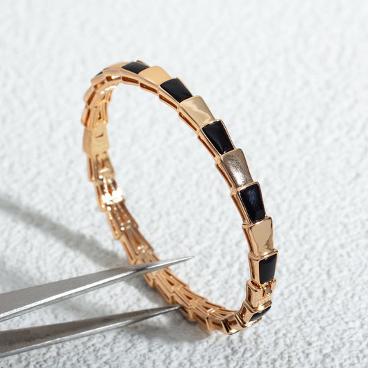 [Love Lucky]SERPENTI BRACELET PINK GOLD ONYX
